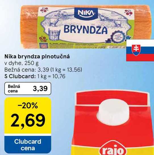 Nika bryndza plnotučná, 250 g 