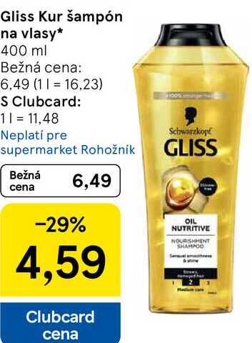 Gliss Kur šampón na vlasy, 400 ml 