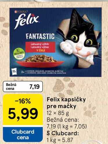 Felix kapsičky pre mačky, 12x 85 g 