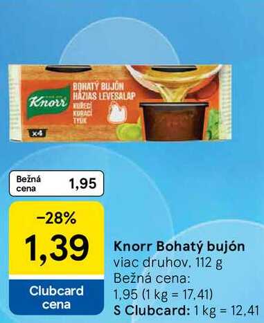Knorr Bohatý bujón, 112 g