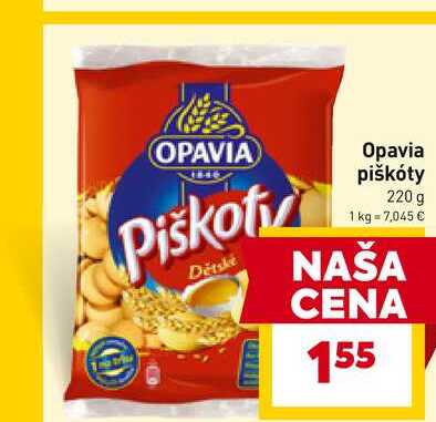 Opavia Piškóty 220 g