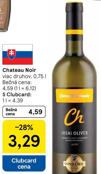 Chateau Noir, 0,75 l