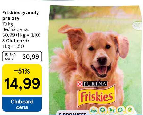 Friskies granuly pre psy, 10 kg 
