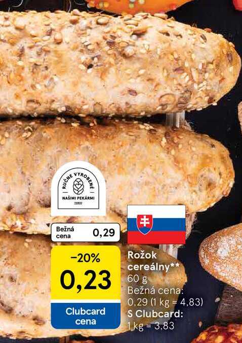 Rožok cereálny, 60 g