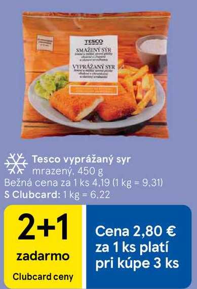 Tesco vyprážaný syr, 450 g 