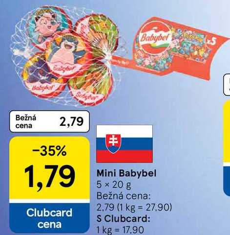 Mini Babybel, 5x 20 g 