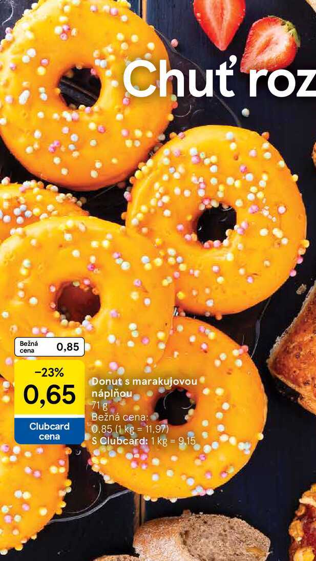 Donut s marakujovou náplňou, 71 g