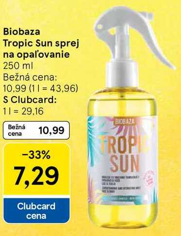 Biobaza Tropic Sun sprej na opaľovanie, 250 ml 
