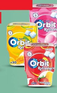 Orbit žuvačky v dóze