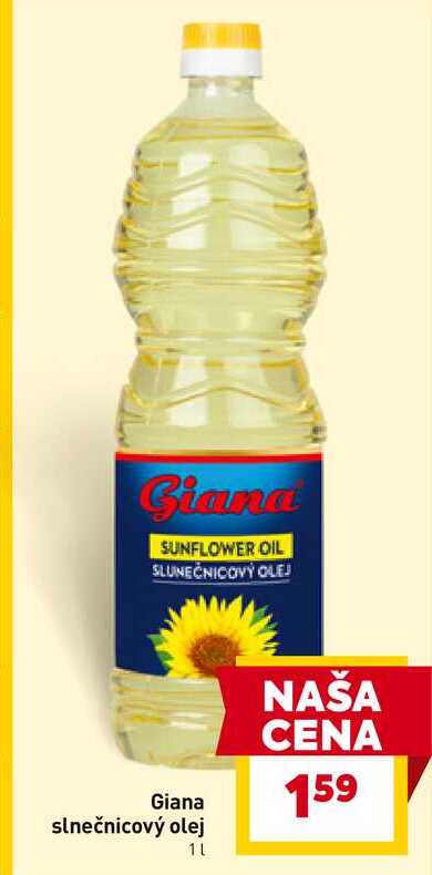 Giana slnečnicový olej 1L