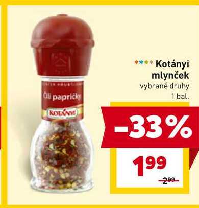 Kotányi mlynček vybrané druhy 1 bal. 