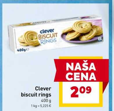 Clever biscuit rings 400 g 