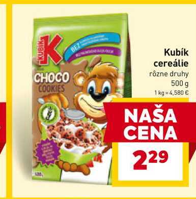 Kubík cereálie rôzne druhy 500 g 