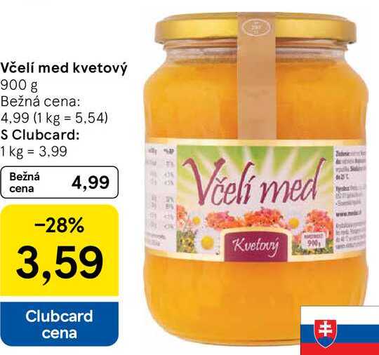 Včelí med kvetový, 900 g