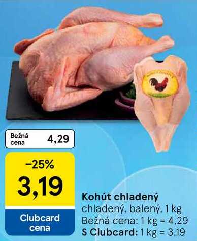 Kohút chladený, 1 kg 