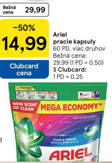Ariel pracie kapsuly, 60 PD