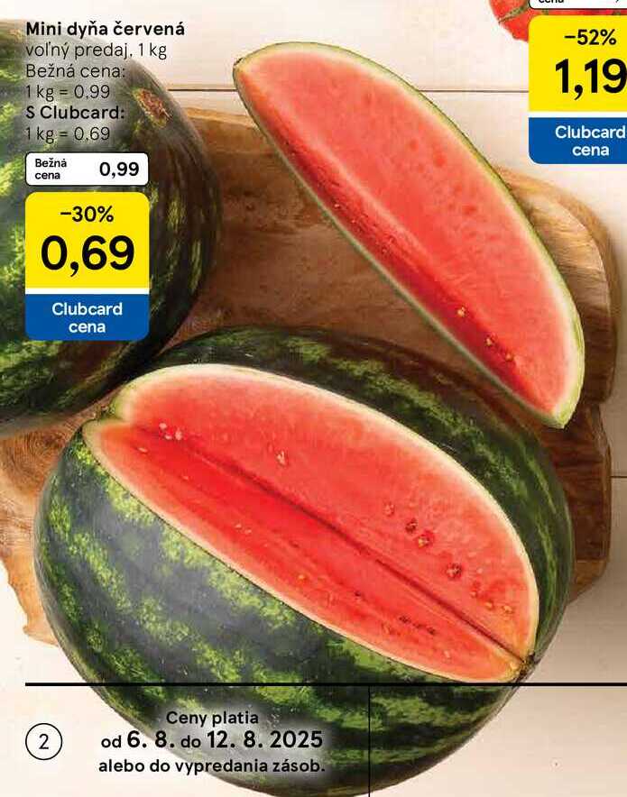Mini dyňa červená, 1 kg