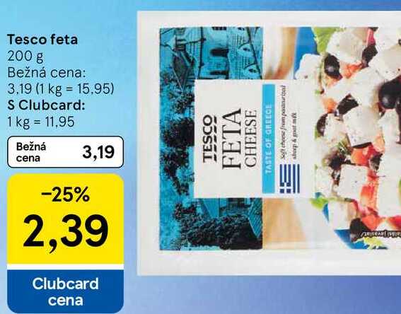 Tesco feta, 200 g 