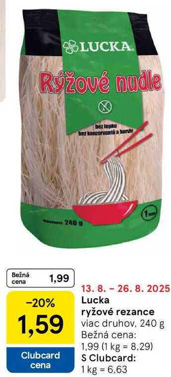 Lucka ryžové rezance, 240 g