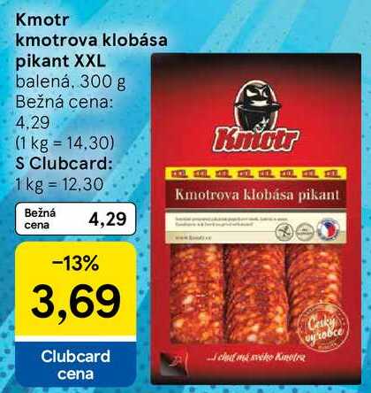 Kmotr kmotrova klobása pikant XXL, 300 g