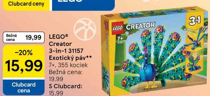 LEGO® Creator 3-in-1 31157 Exotický páv