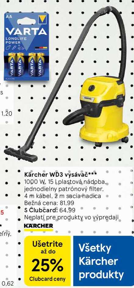 Kärcher WD3 vysávač