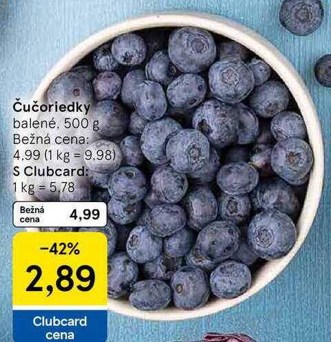 Čučoriedky, 500 g 