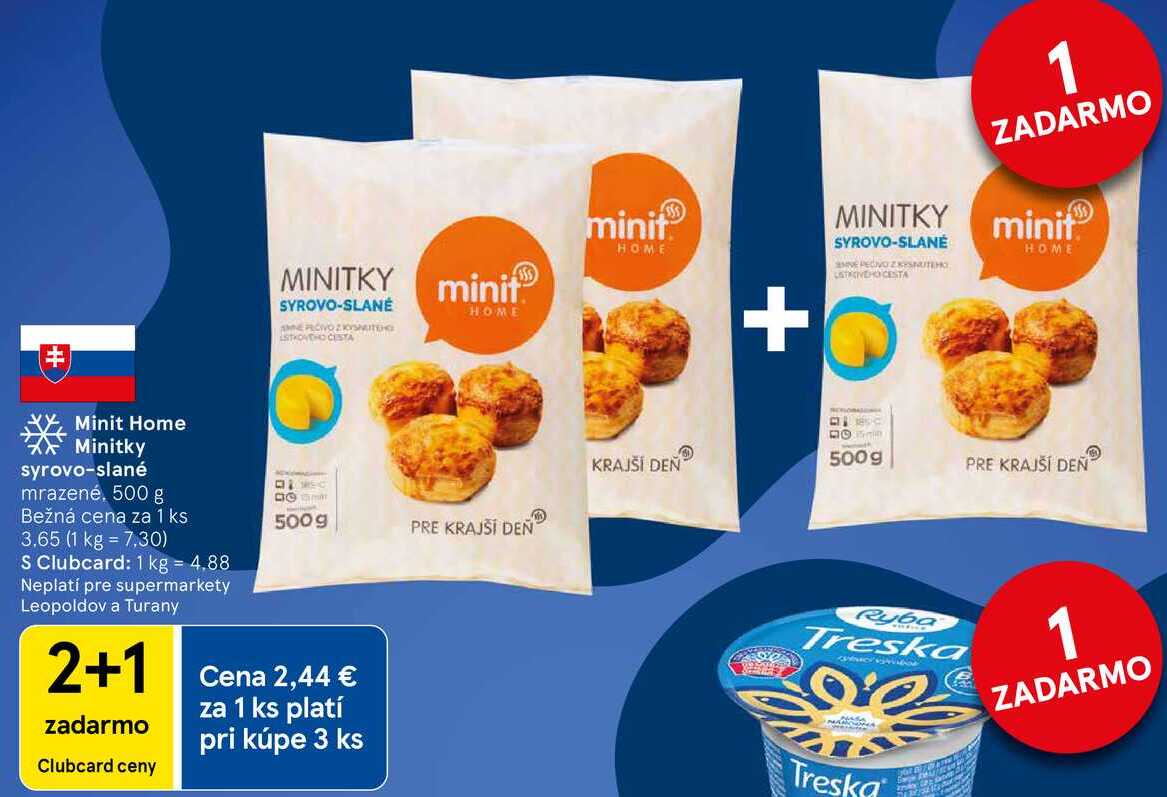 Minit Home Minitky syrovo-slané, 500 g 
