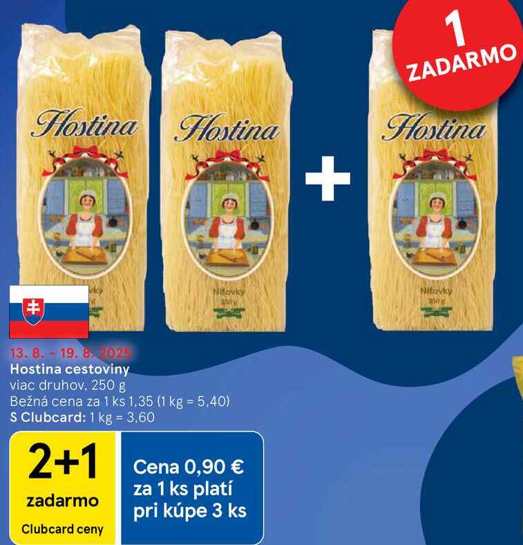 Hostina cestoviny, 250 g