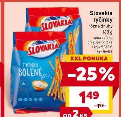 Slovakia tyčinky rôzne druhy 160 g