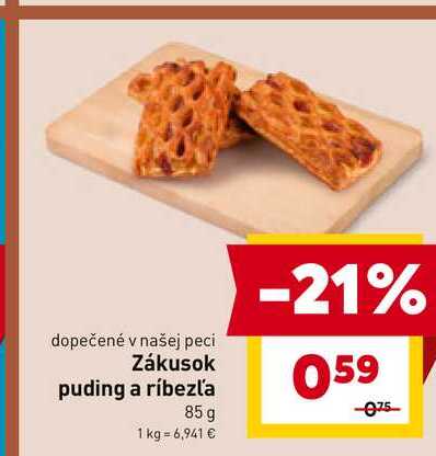 Zákusok puding a ríbezľa 85g 