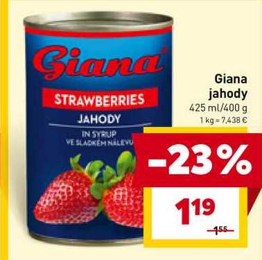 Giana jahody 425 ml/400 g 