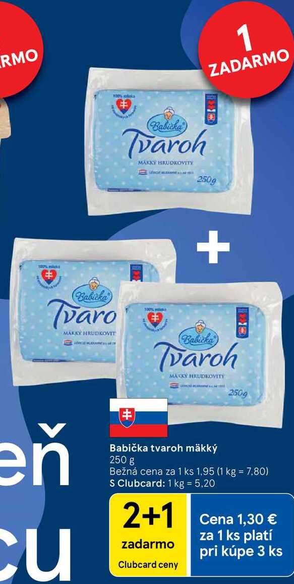 Babička tvaroh mäkký, 250 g