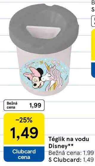 Téglik na vodu Disney