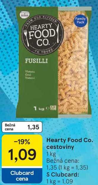 Hearty Food Co. cestoviny, 1 kg