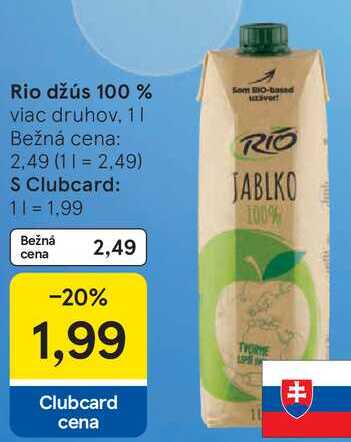 Rio džús 100 %, 1 l