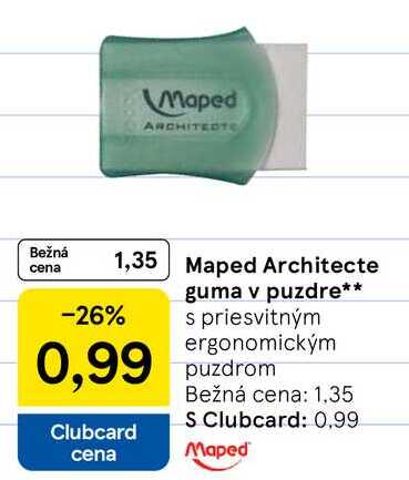 Maped Architecte guma v puzdre