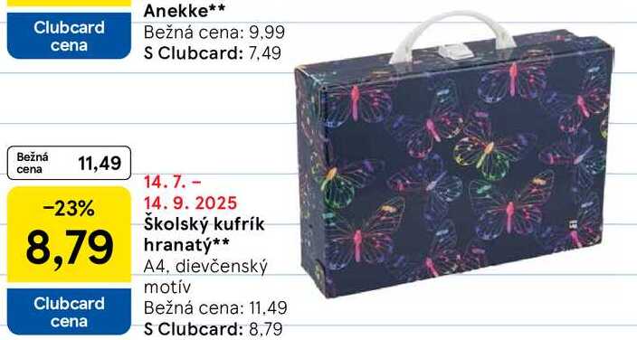 Školský kufrík hranaty