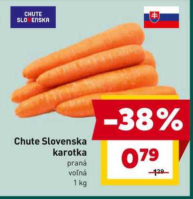 Chute Slovenska karotka praná voľná 1 kg 