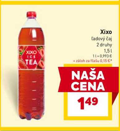 Xixo Ľadový čajový nápoj 1,5l
