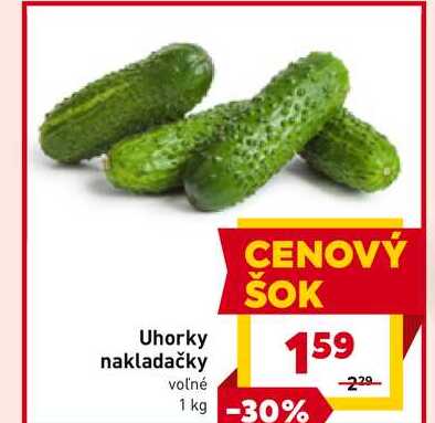 Uhorky nakladačky voľné 1 kg 