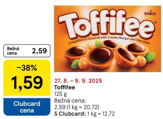 Toffifee, 125 g 