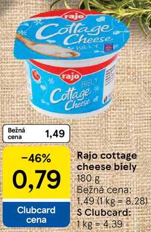 Rajo cottage cheese biely, 180 g 