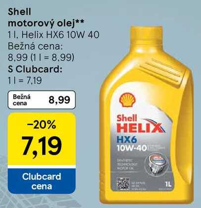 Shell motorový olej, 1 l