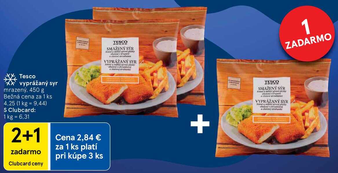 Tesco vyprážaný syr, 450 g 