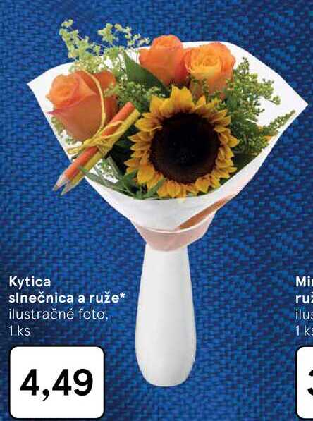 Kytica slnečnica a ruže