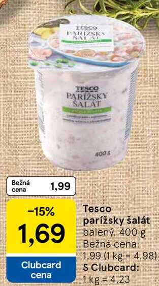 Tesco parížsky šalát, 400 g