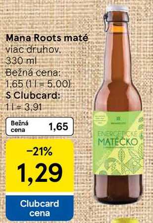 Mana Roots maté, 330 ml 