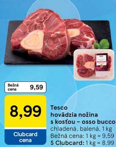Tesco hovädzia nožina s kosťou - osso bucco, 1 kg