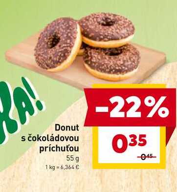 Donut s čokoládovou príchuťou 55 g